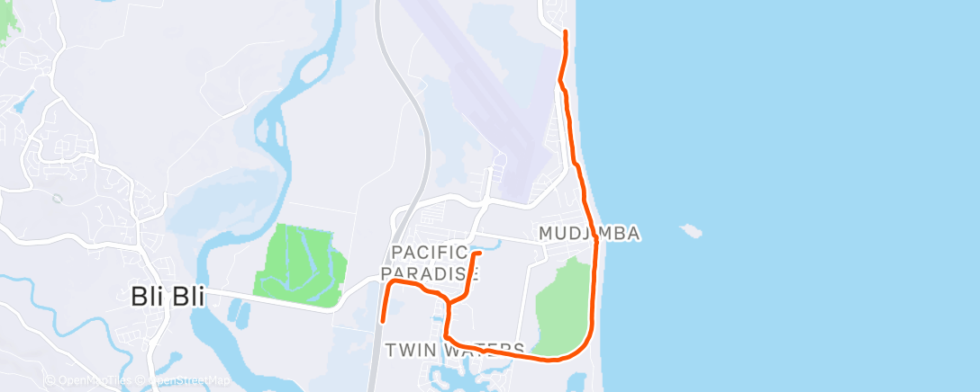 Map of the activity, Run with Emma