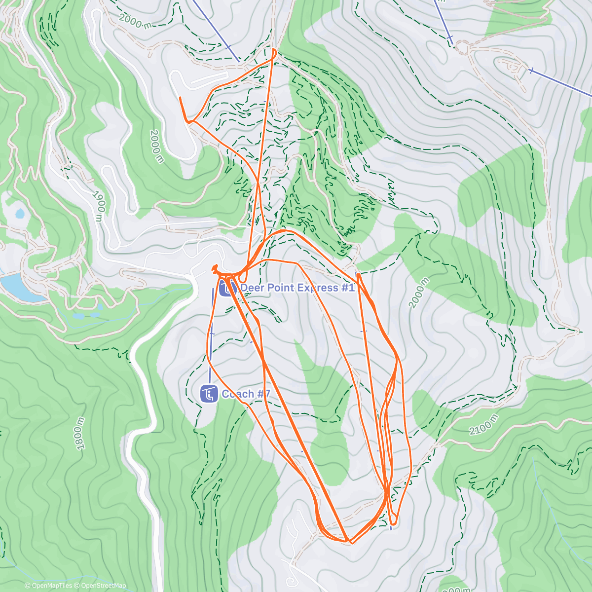 Map of the activity, Day 7 Pretty good Bogus morning