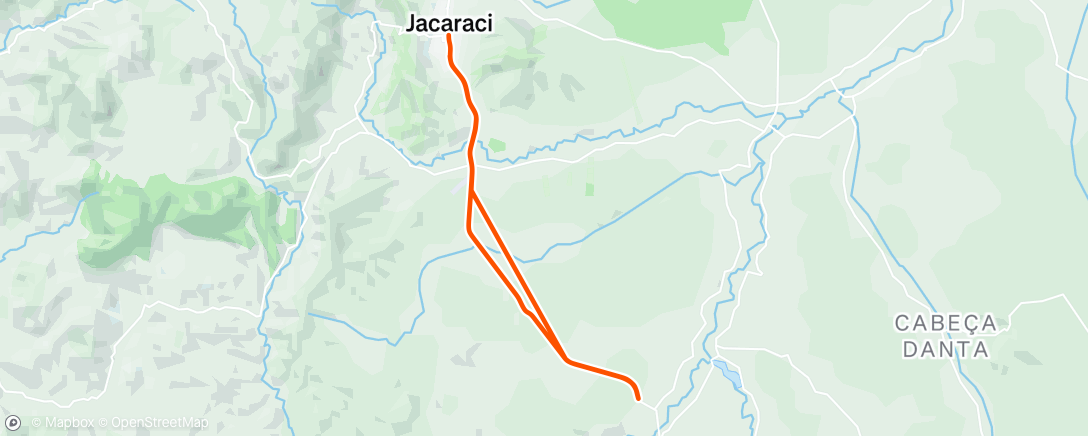 Map of the activity, Pedalada da tarde
