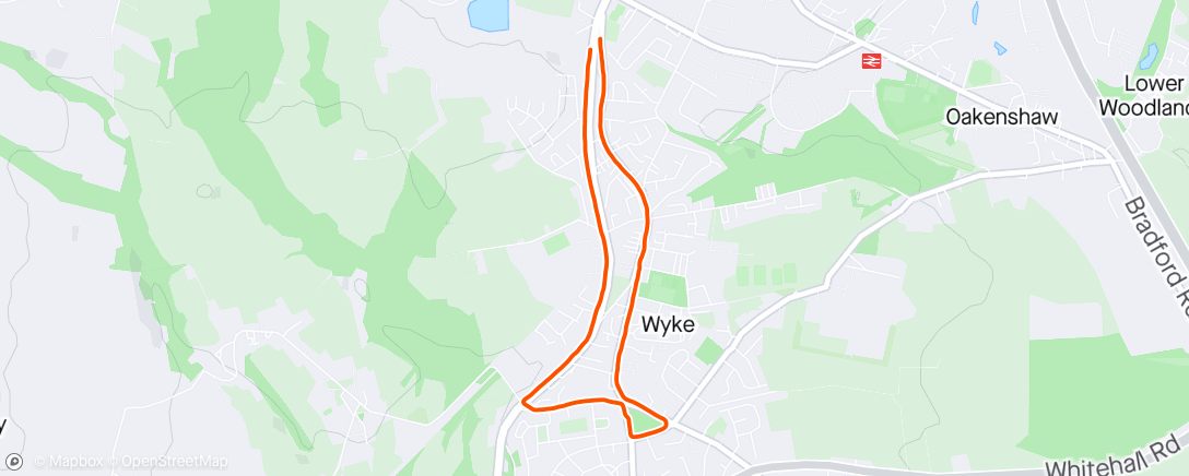 Map of the activity, Ridiculously Slippery Post PT Cool Down (Leg Reps 🤪)