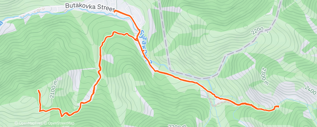 Map of the activity, Полуденный заезд