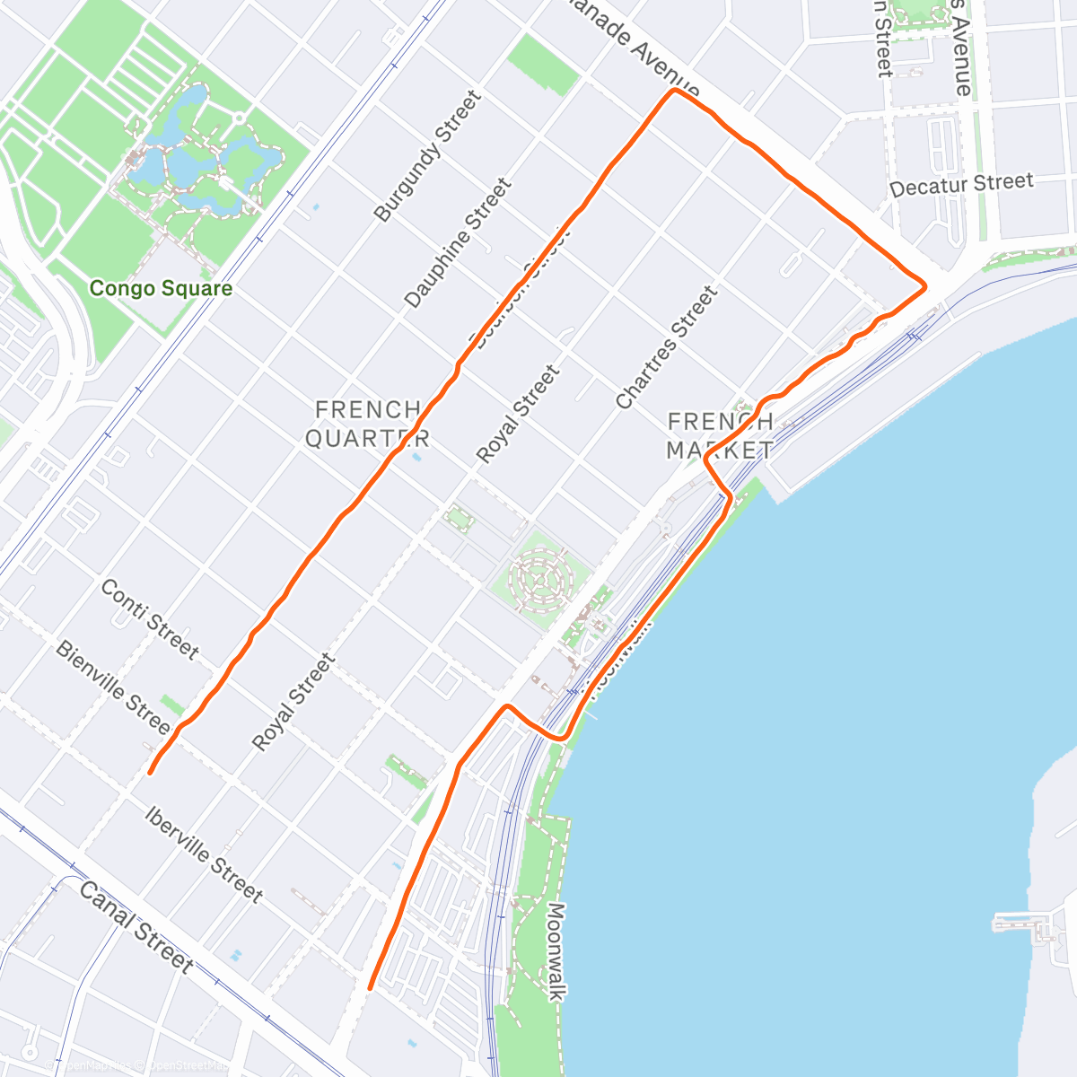 Map of the activity, Bonjour Nola