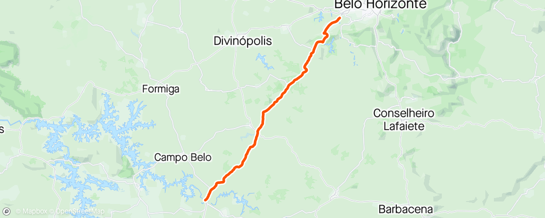 Map of the activity, Desafio BH-Aparecida do Norte 2024 - 1° Dia