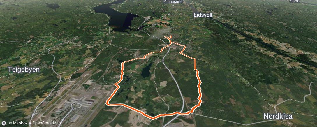 Map of the activity, Morning Mountain Bike Ride