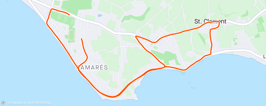 Map of the activity, 9km Easy Run with Runna ✅