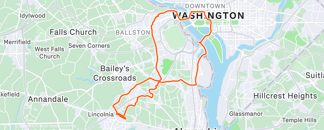 Map of the activity, It seems colder here, even tho it’s not #tandem