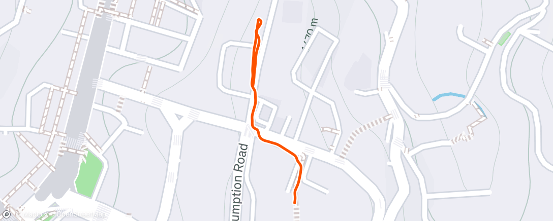 Map of the activity, Afternoon Walk