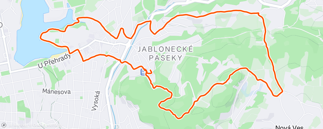 Map of the activity, Morning Walk