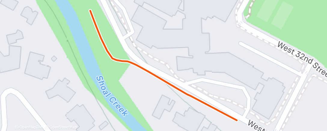 Map of the activity, Morning Hike