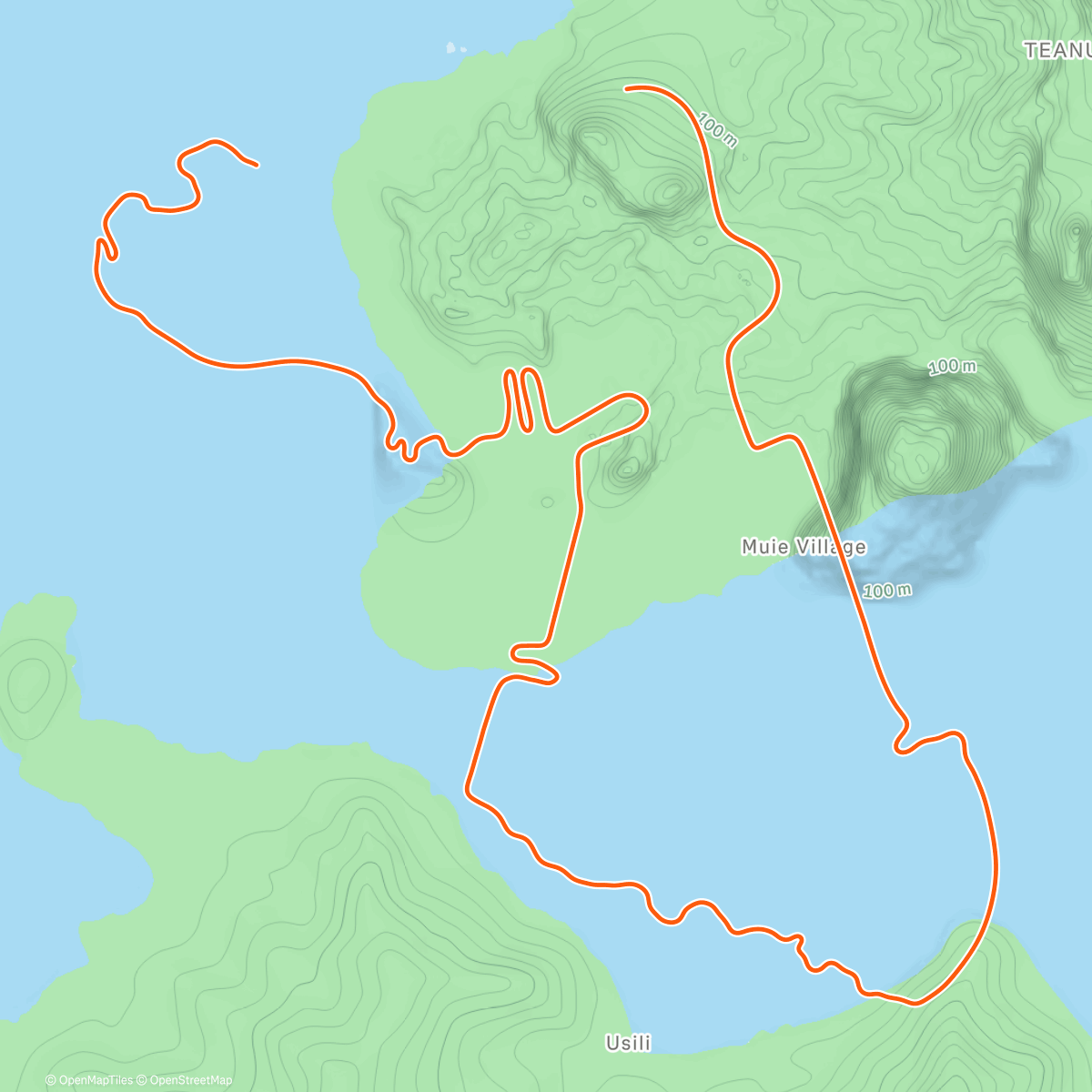 Map of the activity, Zwift - Ocean Lava Cliffside Loop in Watopia