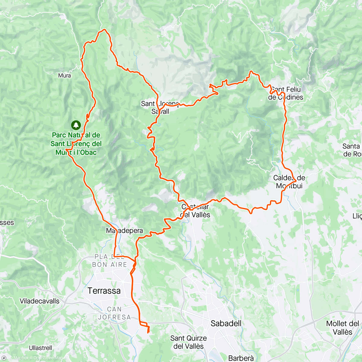 Map of the activity, San Feliu y la V 💪