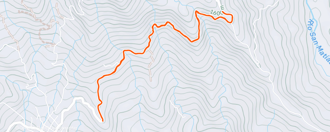 Map of the activity, Carrera de mañana