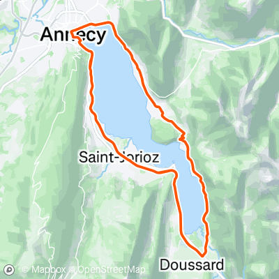 Tour du lac d Annecy 37.9 km Cycling Route on Strava