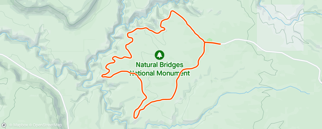 Map of the activity, Virtual ride