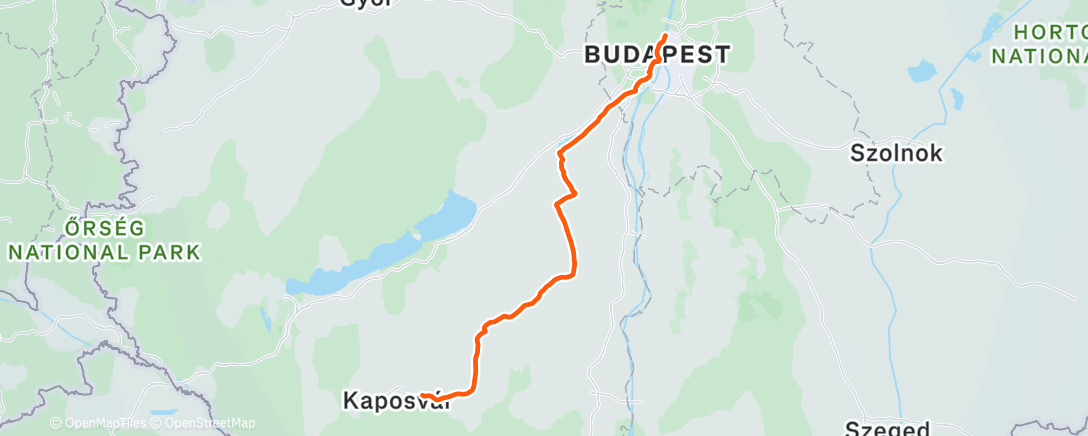 Map of the activity, Lunch Ride