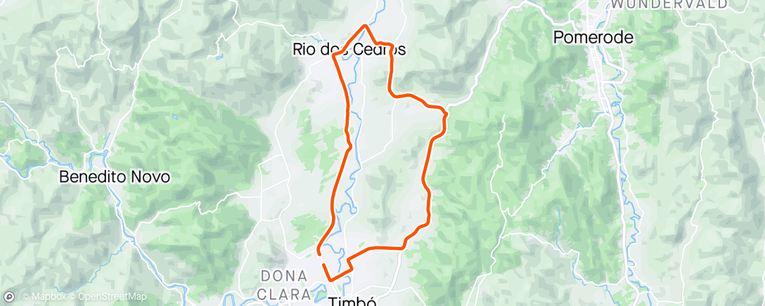 Map of the activity, Treino no plano