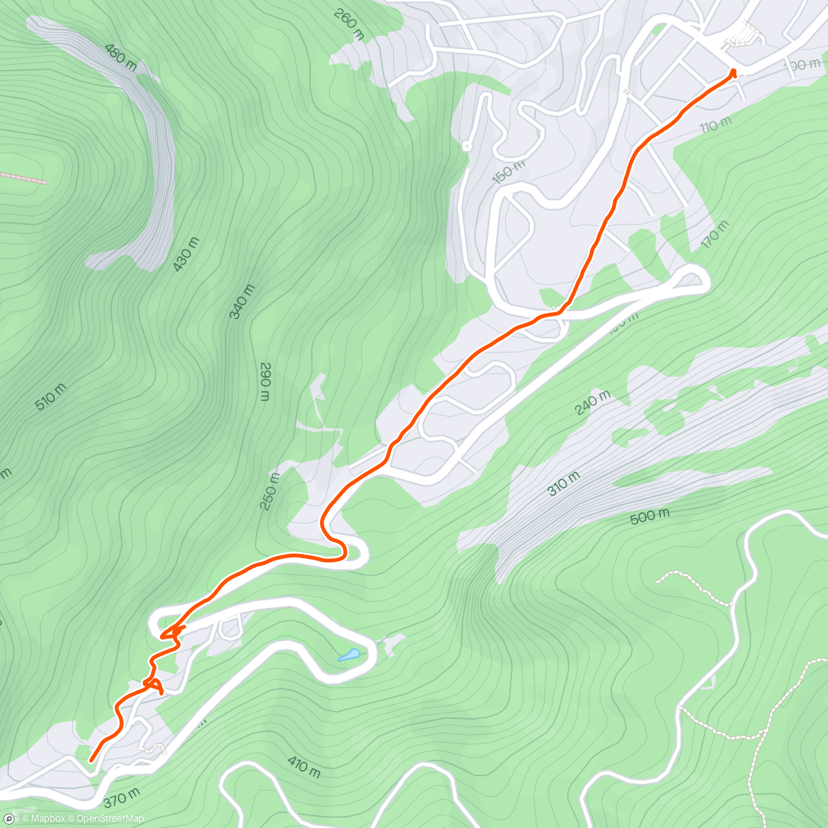 Karte der Aktivität „Alto da Boa Vista - Usina”