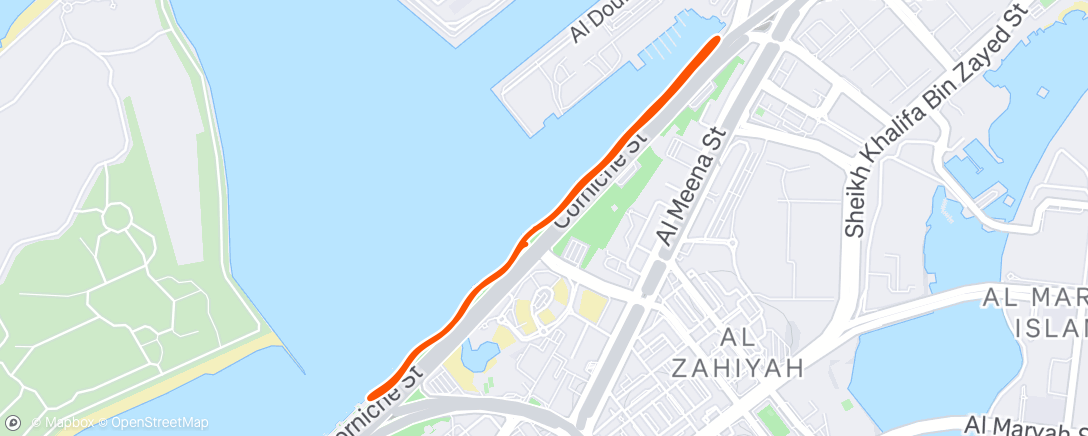 Map of the activity, Night Run