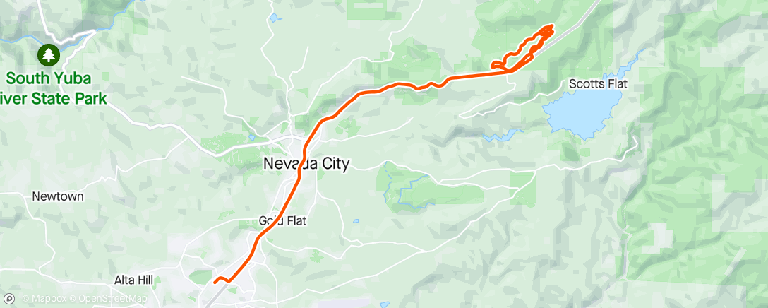 Map of the activity, Nevada City