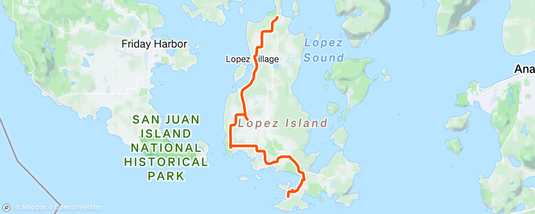 Map of the activity, Afternoon Ride