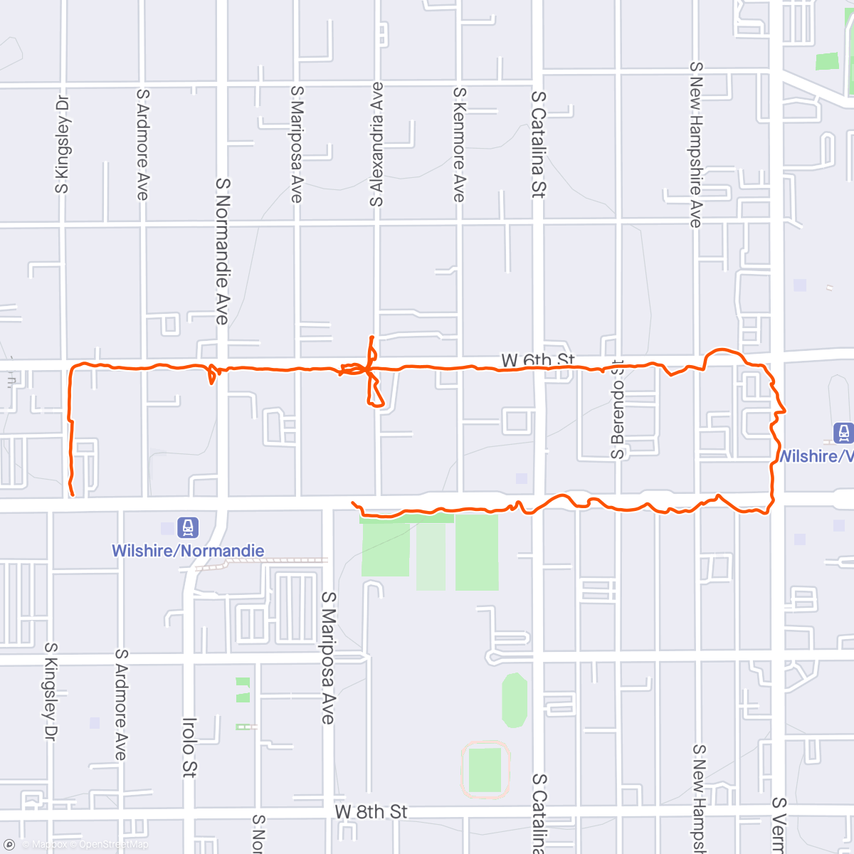 Map of the activity, K town