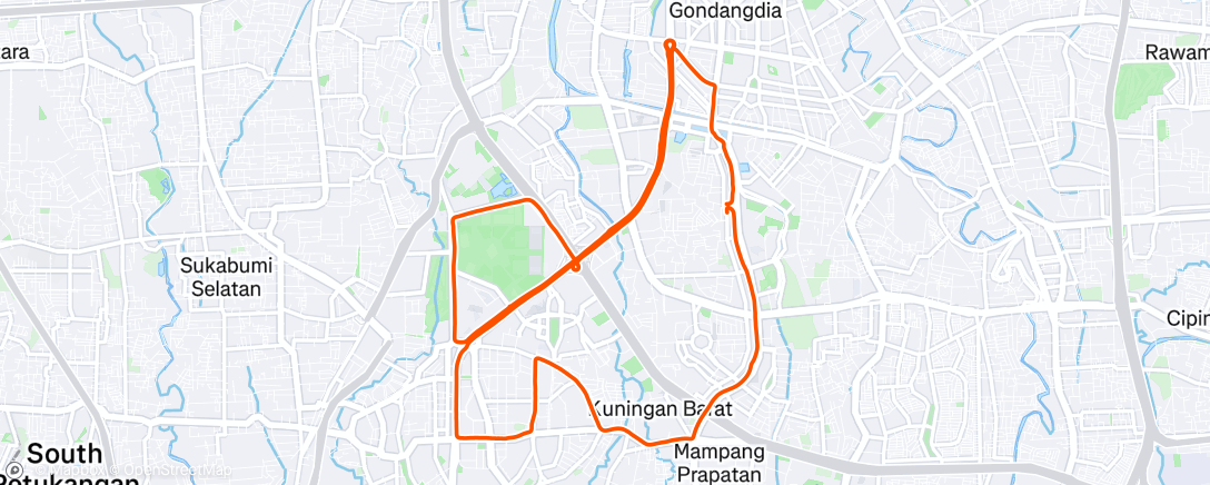 Map of the activity, Castelli chillout ride