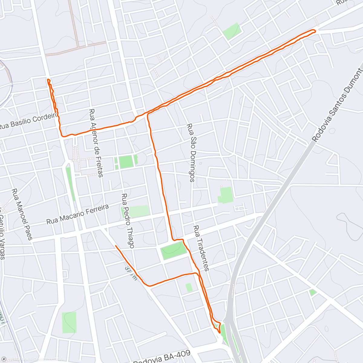 Map of the activity, O AGIR DE DEUS É LINDO