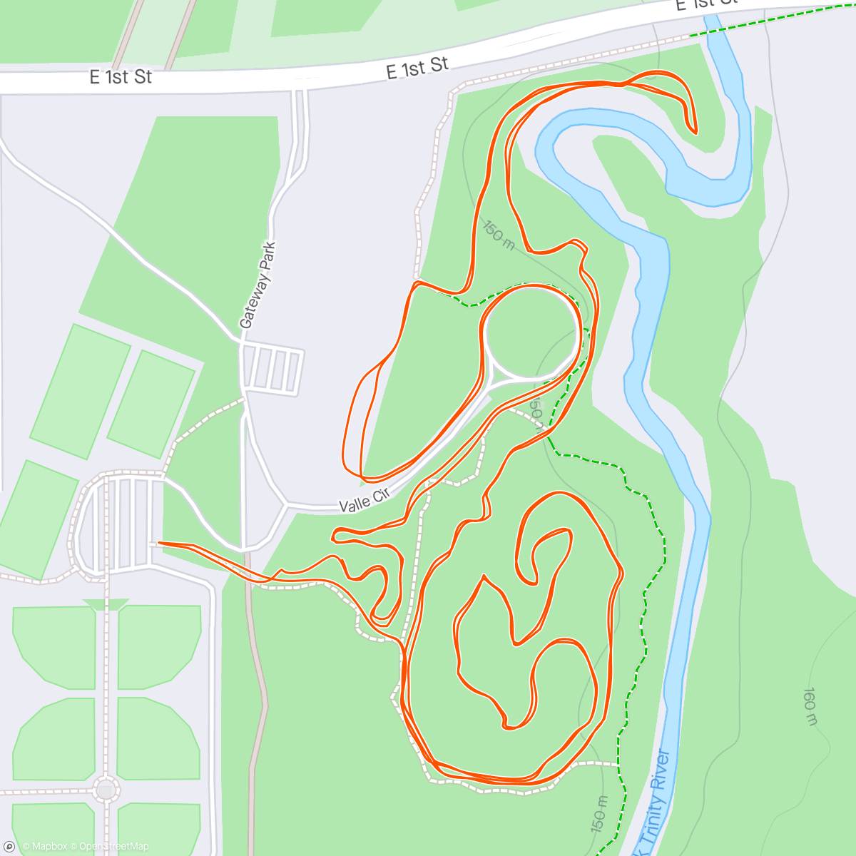Map of the activity, Been a long time. First time on the new old single speed MTB
