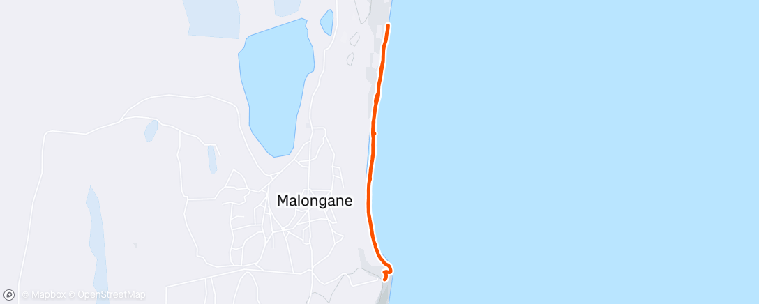 Map of the activity, Afternoon Walk