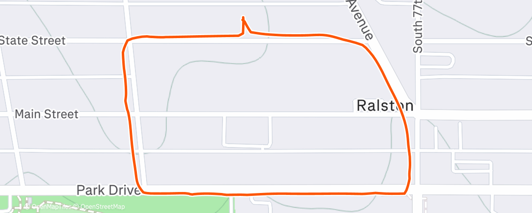 Map of the activity, Afternoon Walk