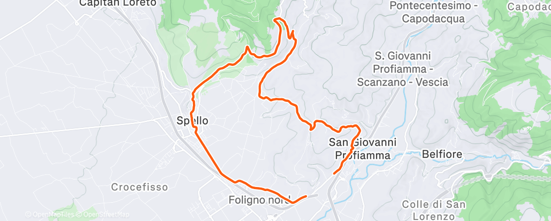 Map of the activity, Afternoon Ride