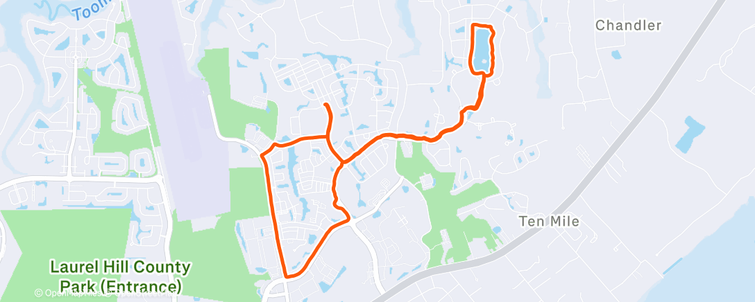 Карта физической активности (Week 49.3 - MAF (62 of 90), HR:146, Wlk: 0, Tmp: 67°)