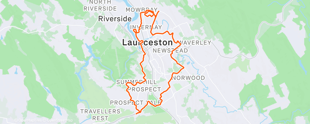 Карта физической активности (Lunch Ride)