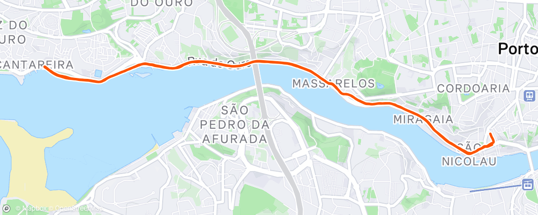 Map of the activity, Morning Run