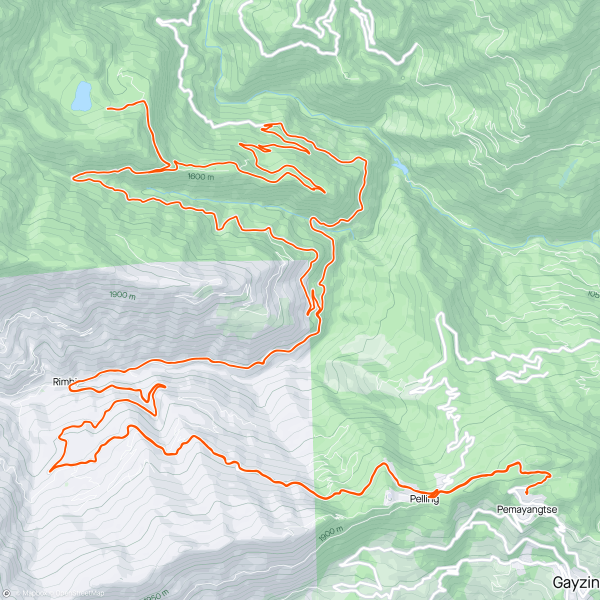 Карта физической активности (Ride to Kecheopari)