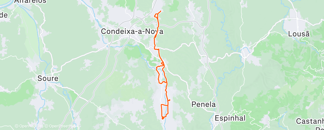 Map of the activity, Morning Mountain Bike Ride