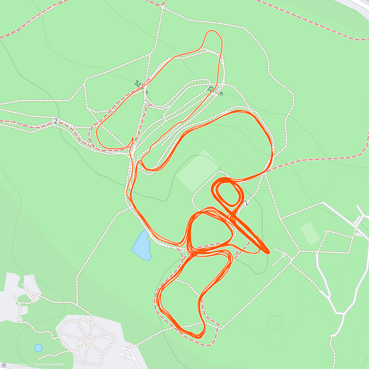 Mapa de la actividad, Ski 9: мужик с рюкзаком сидит