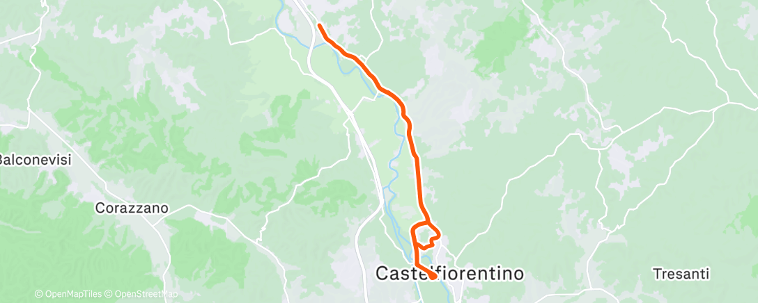 Map of the activity, Morning Ride