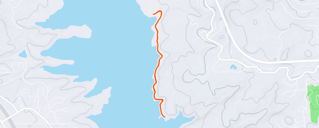 Карта физической активности (🌙 Kinomap - Jordanelle Reservoir 5K)