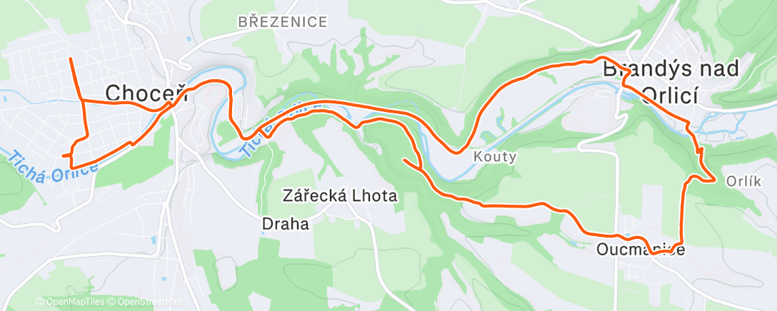 Carte de l'activité Jog