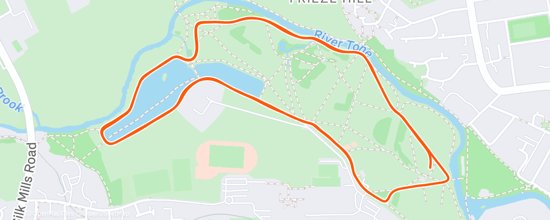 Map of the activity, Morning Run
