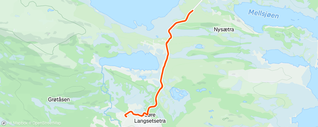 Map of the activity, Afternoon Backcountry Ski