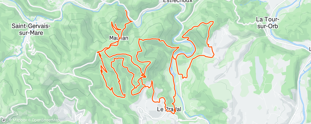 Carte de l'activité