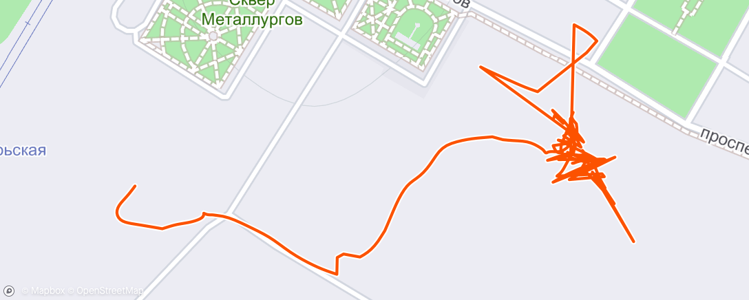 Map of the activity, Утренний велозаезд