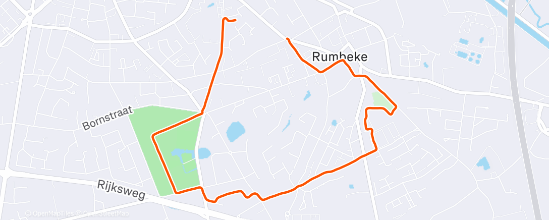 Map of the activity, Ochtendloop