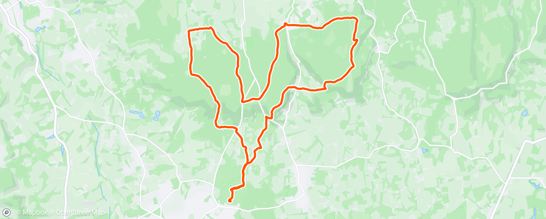 Map of the activity, Maverick North Downs: middle distance