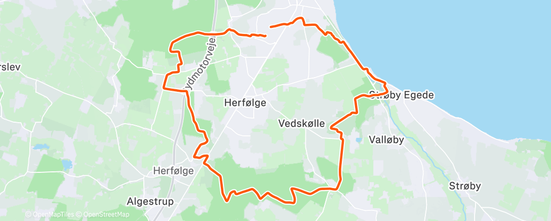 Map of the activity, Lunch Mountain Bike Ride