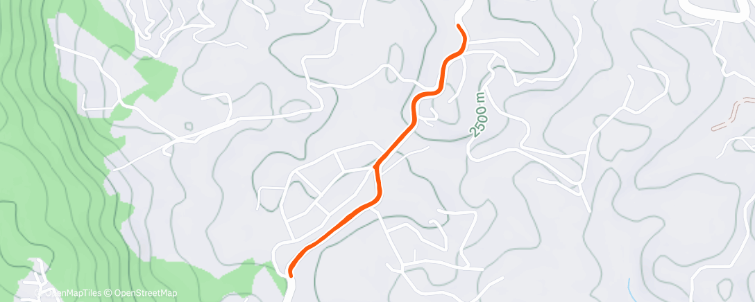 Map of the activity, Morning Run