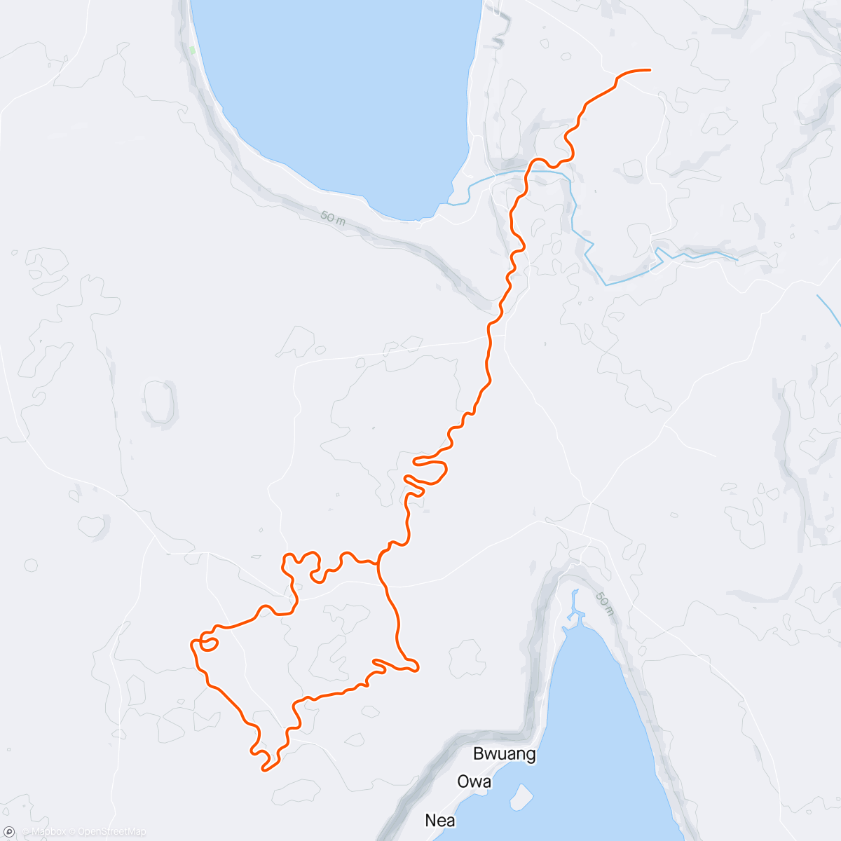 Mapa de la actividad, Zwift - Pacer Group Ride: Country to Coastal in Makuri Islands with Constance