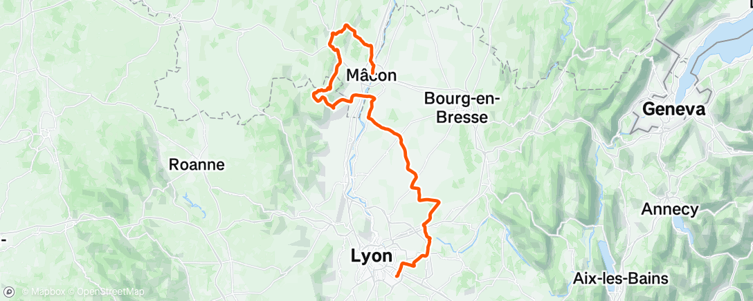 Map of the activity, Dauphine Stage 5 2025